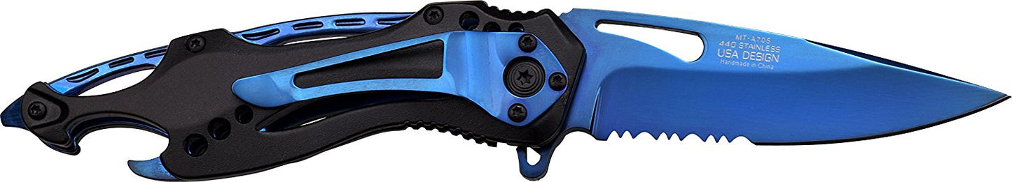 MTech USA Ballistic MT-A705 Series Spring Assist Folding Knife, 4.5-Inch Closed