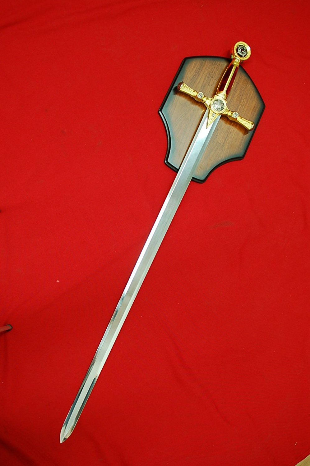 45" Masonic Medieval Freemasonry Templar Knights Ceremonial Sword Red