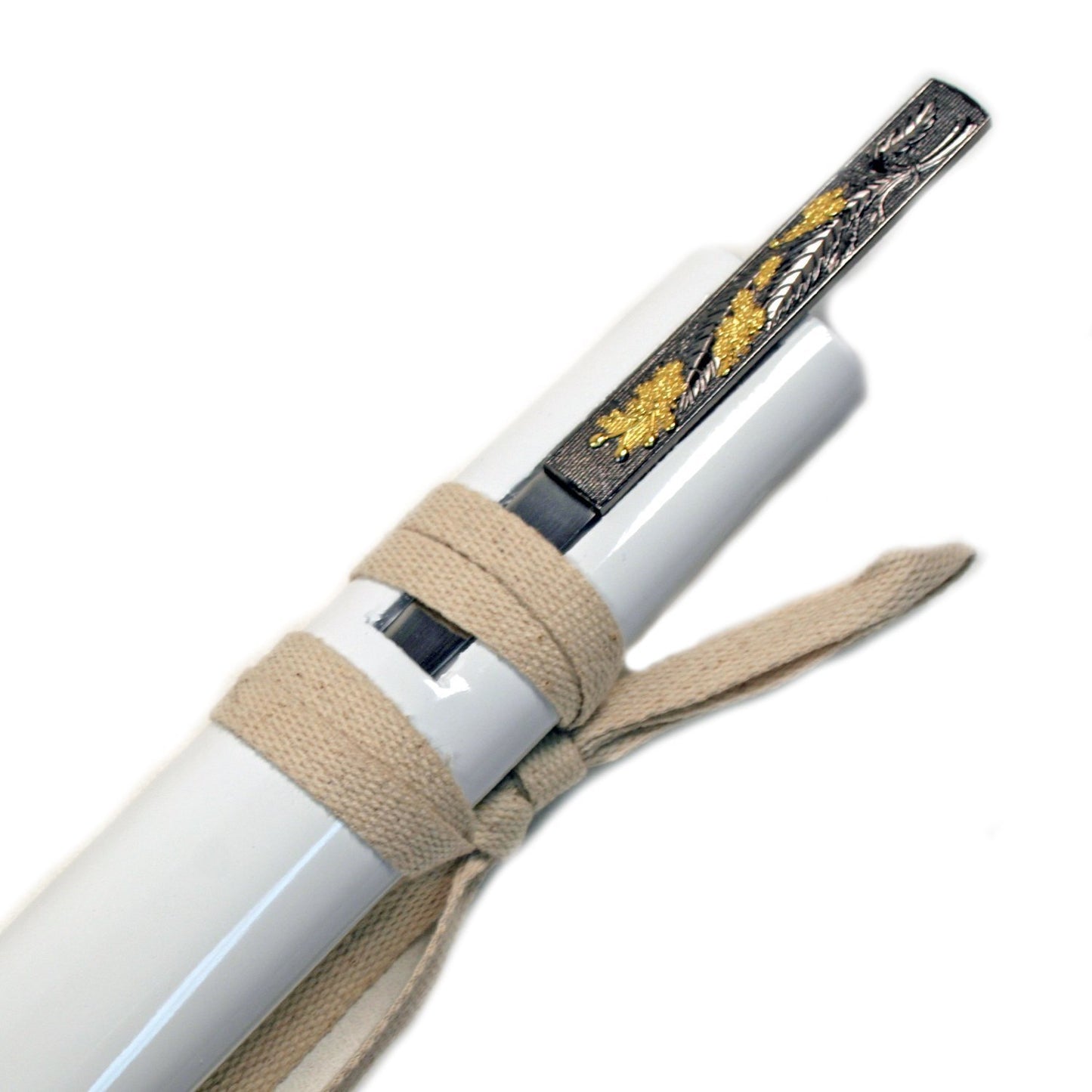 Ace Martial Arts Supply Handmade Zetsurin Sharp Samurai Katana Sword  (White)