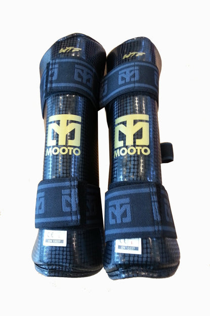 Mooto Taekwondo Shin Protector WTF Approved - Black