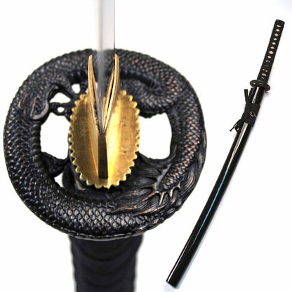 Ace Martial Arts Supply Classic Handmade Samurai Katana Sharp Sword-(Dragon Tsuba)