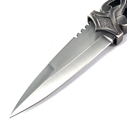 Ace Martial Arts Supply New Scottish Celtic Gaelic Twist Knot Blue Ruby Gemstone Wicca Dirk Dagger Knife, 9-Inch