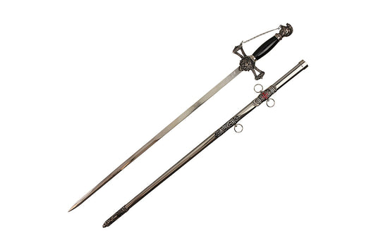 Wuu Jau Co L-8911 Masonic Templar Knight Sword with Scabbard, 38"