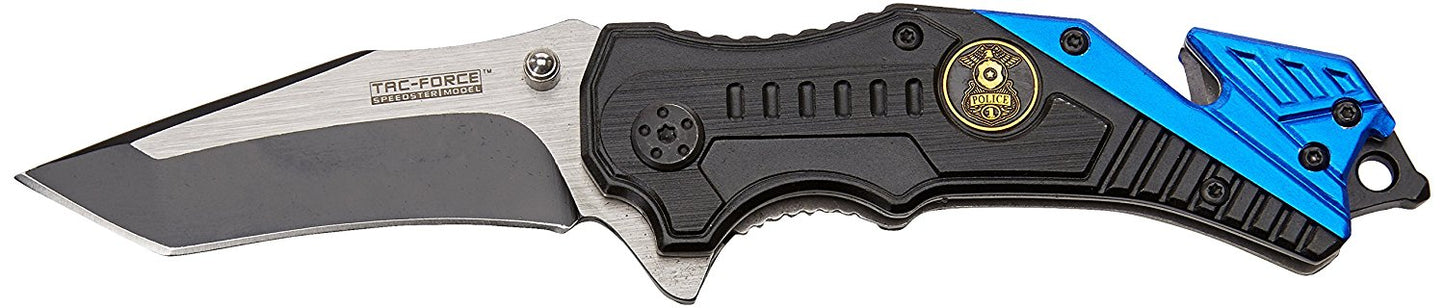 TAC Force TF-640 Series Assisted Opening Folding Knife, Two-Tone Tanto Blade, 4-1/2-Inch Closed