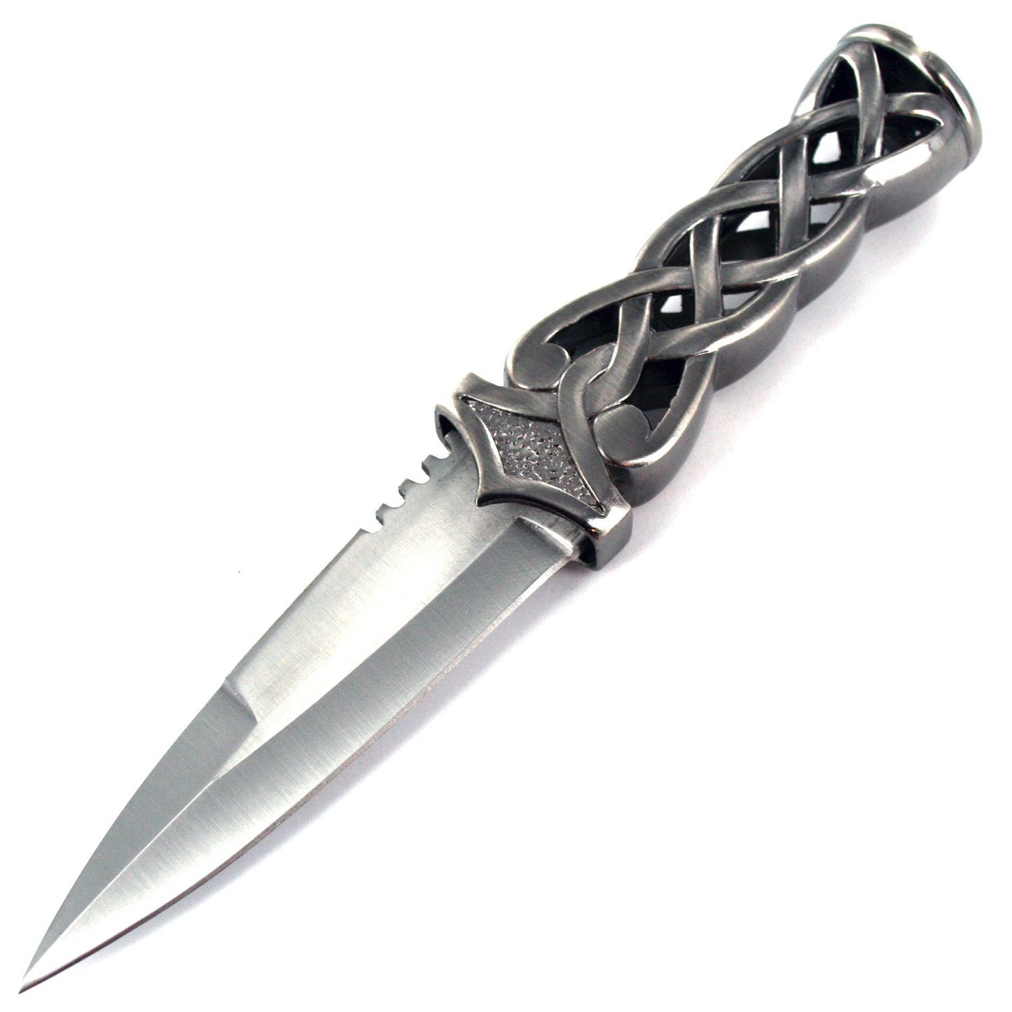 Ace Martial Arts Supply New Scottish Celtic Gaelic Twist Knot Blue Ruby Gemstone Wicca Dirk Dagger Knife, 9-Inch
