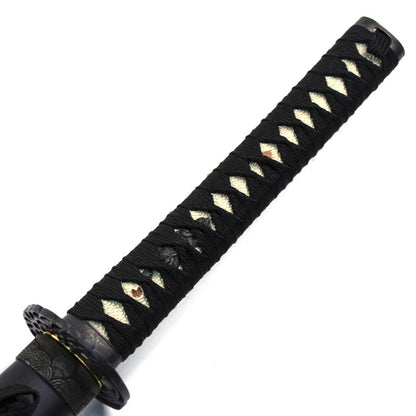 Ace Martial Arts Supply Practice Handmade Iaido Iaito Katana Sword (Unsharpened Sword) (Dancing Crane Tsuba)