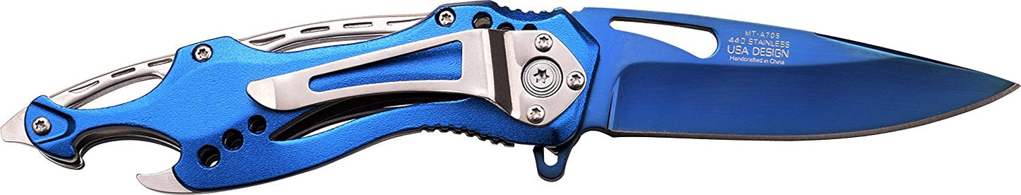 MTech USA Ballistic MT-A705 Series Spring Assist Folding Knife, 4.5-Inch Closed