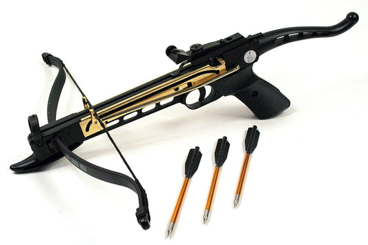 Cobra System Self Cocking Tactical Crossbow, 80-Pound (2 Bows, 2 Strings, and 15 Arrows)
