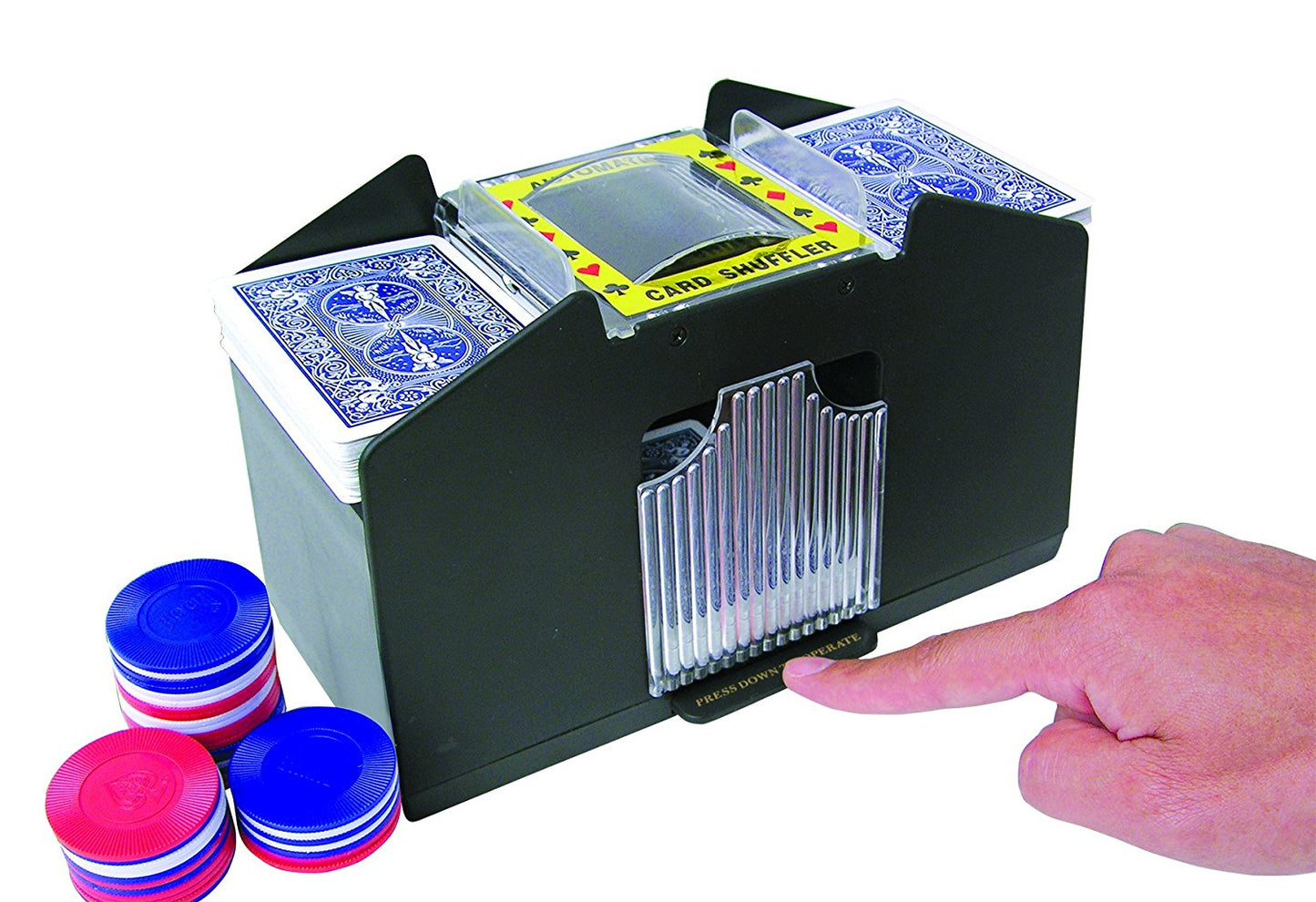 Deluxe 4 Deck Card Shuffler by Brybelly