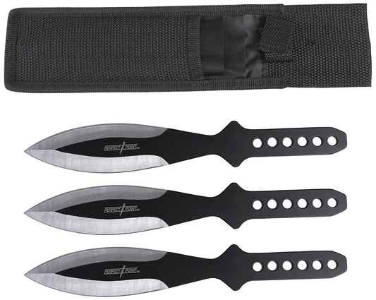 PP-114-3SB-MC Perfect Point PP-114-3SB Throwing Knife Set, 9" Overall
