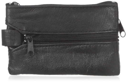 Leather Change Purse Black #92800