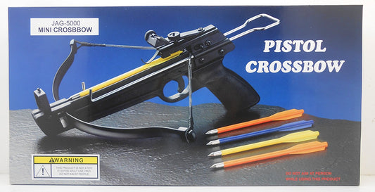 50 lb. Mini Crossbow Pistol Hand Held Gun Archery Hunting Cross Bow w/ 5 Arrows