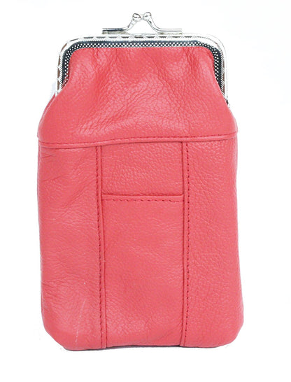 Womens Leather Cigarette Case & Lighter Holder in Choice of Colors