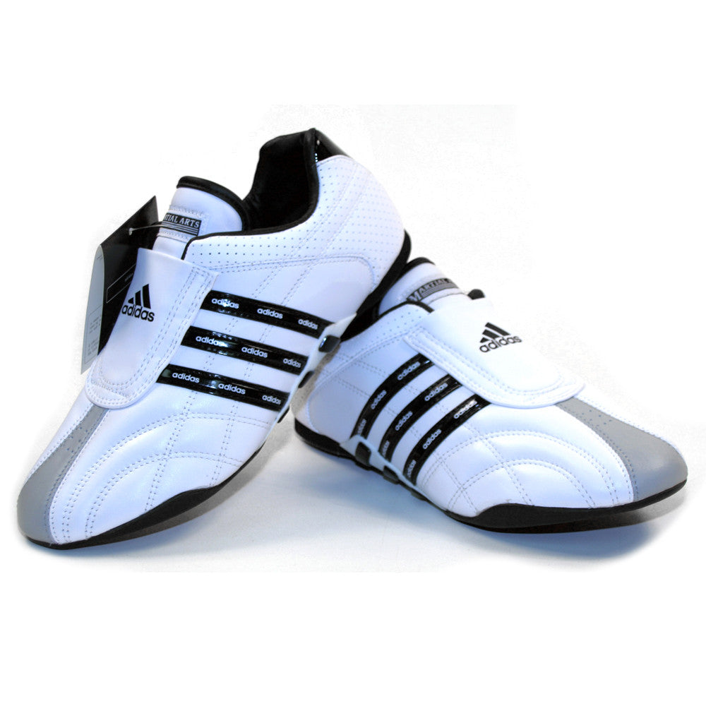 Adidas ADI-LUXE Shoes, White w/ Black Stripes - SparringGearSet.com - 1