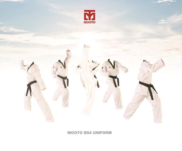MOOTO SEASON 4 BLACK V NECK TAEKWONDO UNIFORM