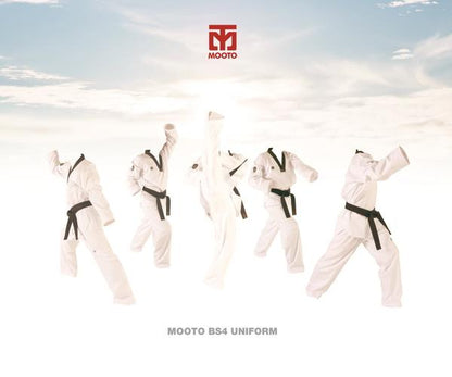MOOTO SEASON 4 BLACK V NECK TAEKWONDO UNIFORM