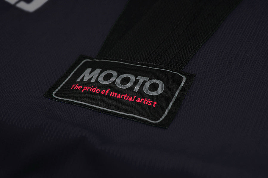 Mooto Color Ribbed Taekwondo Black V-neck Uniform - Black - SparringGearSet.com - 2