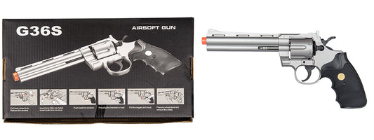 G36S UKARMS SPRING REVOLVER PISTOL (SILVER)