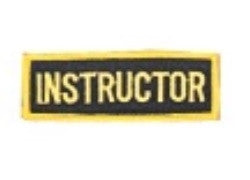 INSTRUCTOR PATCH, Black and Gold – SparringGearSet.com