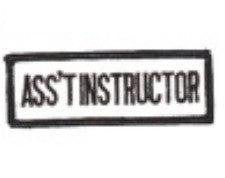 Assistant Coach Patch ASSISTANT INSTRUCTOR PATCH, White and Black – SparringGearSet.com