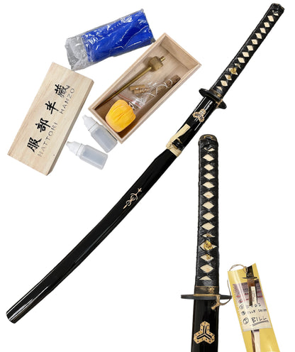 Handmade Kill Bill Bill's Samurai Katana Sword Leather