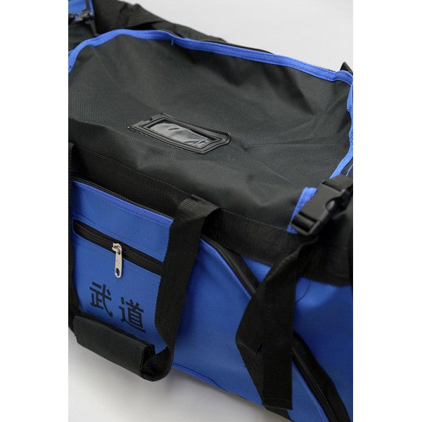 Martial Arts Gear Bag with Mesh On Side-Blue
