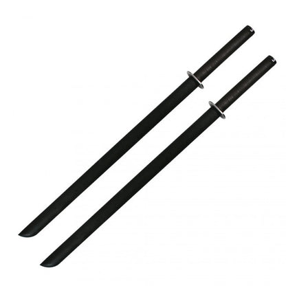 LEONARDO DUAL NINJA SWORDS W/ BACK CARRYING SCABBARD - SparringGearSet.com - 2