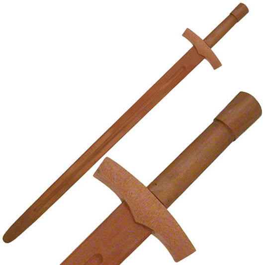 Wooden Medieval Knight Sword 38 inch - SparringGearSet.com