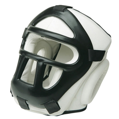 Head Gear with Removable Cage, White - SparringGearSet.com - 2