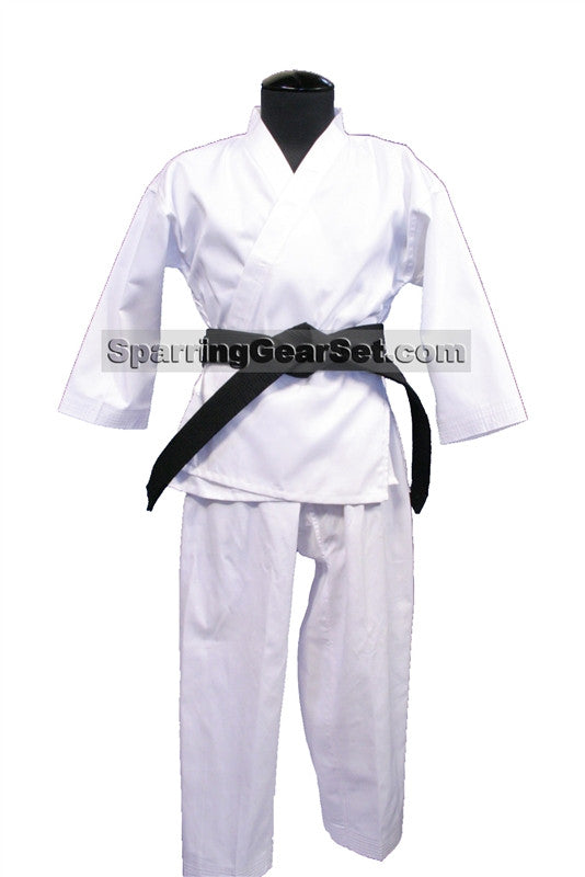 Masterline Student Karate Uniform, White - SparringGearSet.com - 2