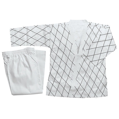 Hapkido Uniform - White w/ Black Stitching - SparringGearSet.com - 1
