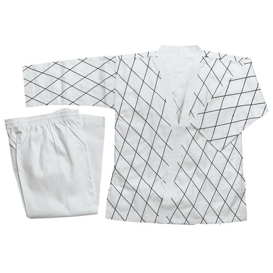 Hapkido Uniform - White w/ Black Stitching - SparringGearSet.com - 1