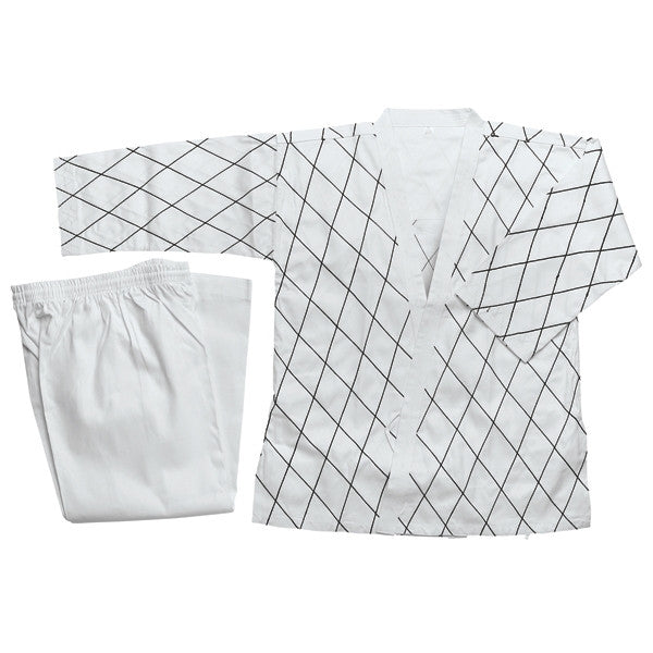 Hapkido Uniform - White w/ Black Stitching - SparringGearSet.com - 2