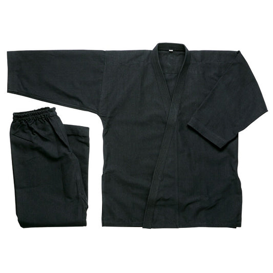 Karate Uniform 10 oz, Black - SparringGearSet.com - 1
