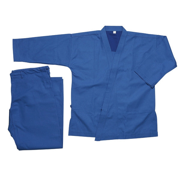 Heavy Weight Karate Uniform 12 oz - Blue - SparringGearSet.com - 1