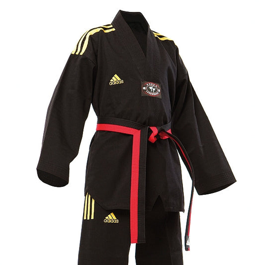 Adidas Champion 2 Taekwondo Uniform, All Black - SparringGearSet.com - 2