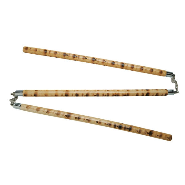 3 Section Staff, Rattan Tiger - SparringGearSet.com