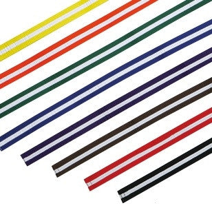 White Stripe Color Belts - SparringGearSet.com - 1