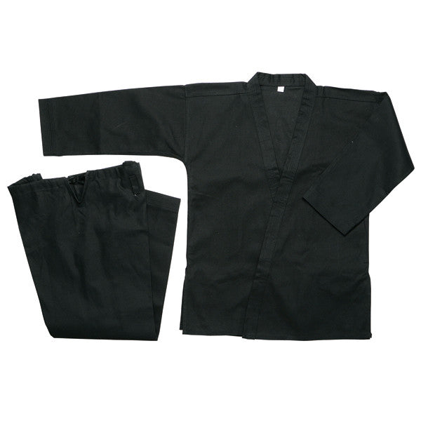 Heavy Weight Karate Uniform 12 oz - Black - SparringGearSet.com