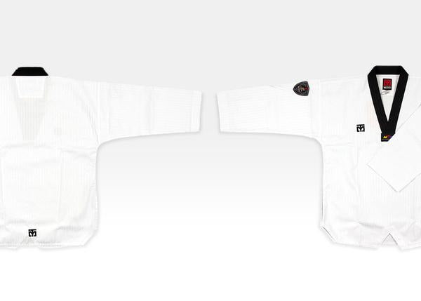 MOOTO SEASON 4 BLACK V NECK TAEKWONDO UNIFORM