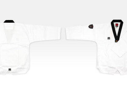 MOOTO SEASON 4 BLACK V NECK TAEKWONDO UNIFORM