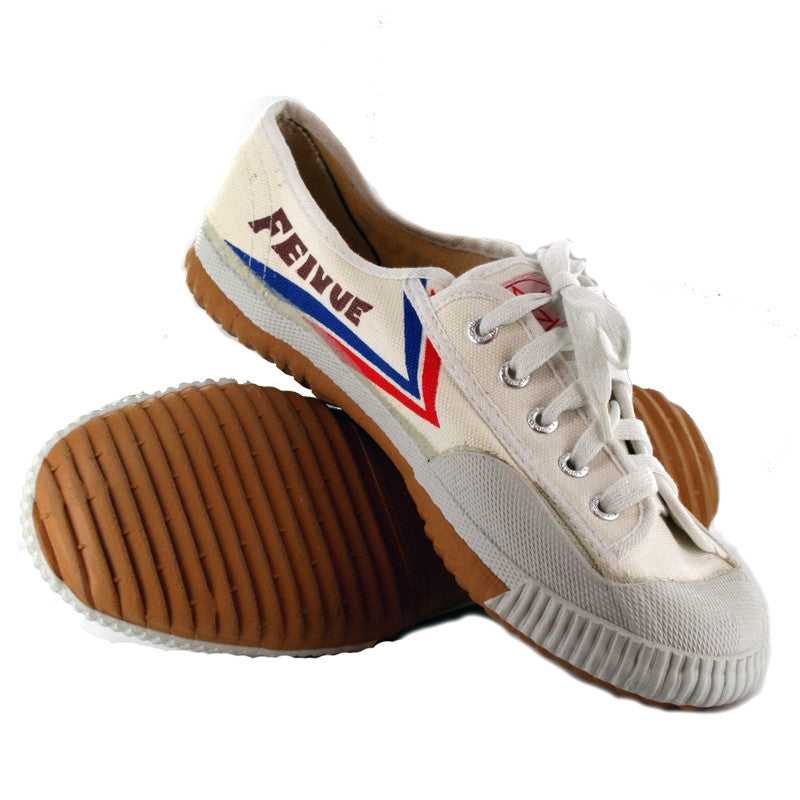 Feiyue Martial Arts Shoes, White Low-Top - SparringGearSet.com - 1