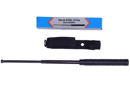 HEAVY TACTICAL BATON, Diamond Rubber Grip, 16" - SparringGearSet.com