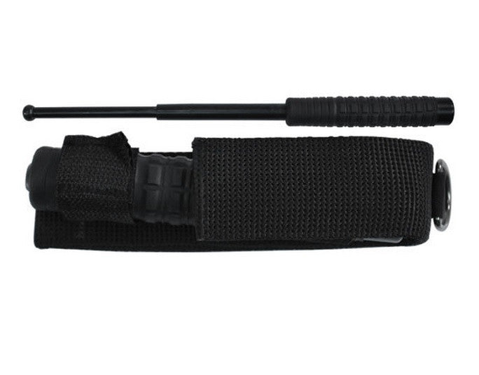 HEAVY TACTICAL BATON, Squared Rubber Grip, 16" - SparringGearSet.com