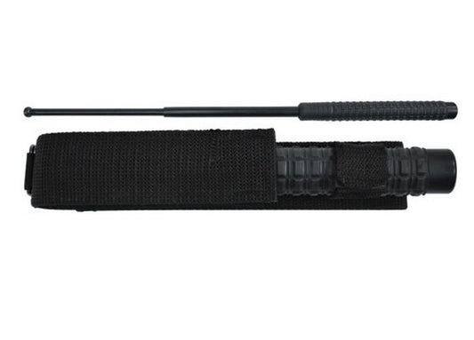 HEAVY TACTICAL BATON, Squared Rubber Grip, 26" - SparringGearSet.com