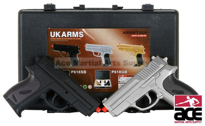 NEW CYMA TWIN SPRING AIRSOFT DUAL PISTOL COMBO PACK SET Hand Gun w/ Case 6mm BB