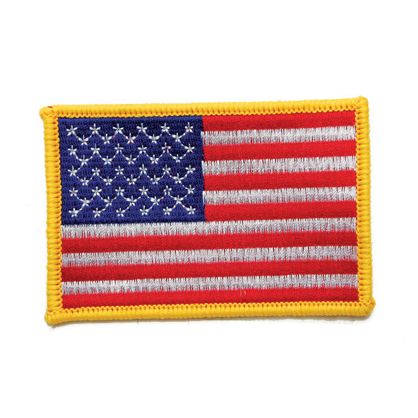 USA FLAG PATCH "Gold Border" - SparringGearSet.com