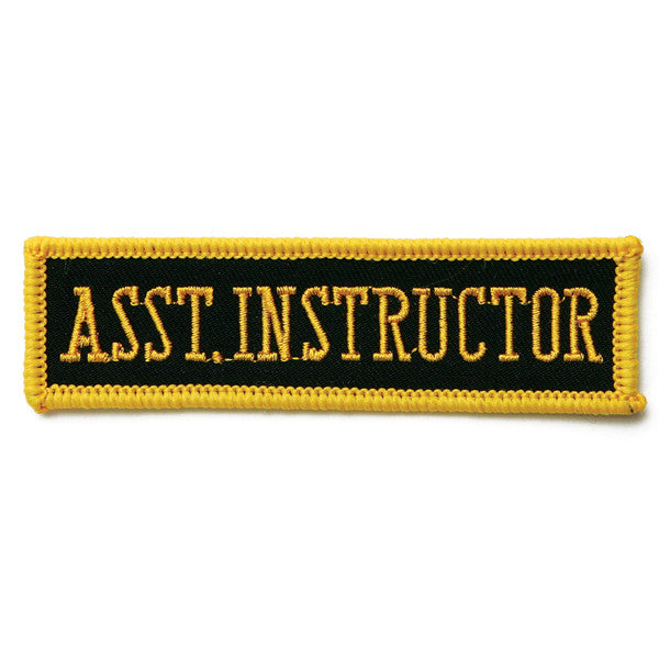ASSISTANT INSTRUCTOR PATCH, Black and Gold - SparringGearSet.com