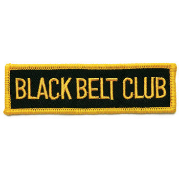 Black Belt Club Patch, Black and Gold - SparringGearSet.com