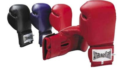 Leather Kick Boxing Velcro Glove - SparringGearSet.com - 1